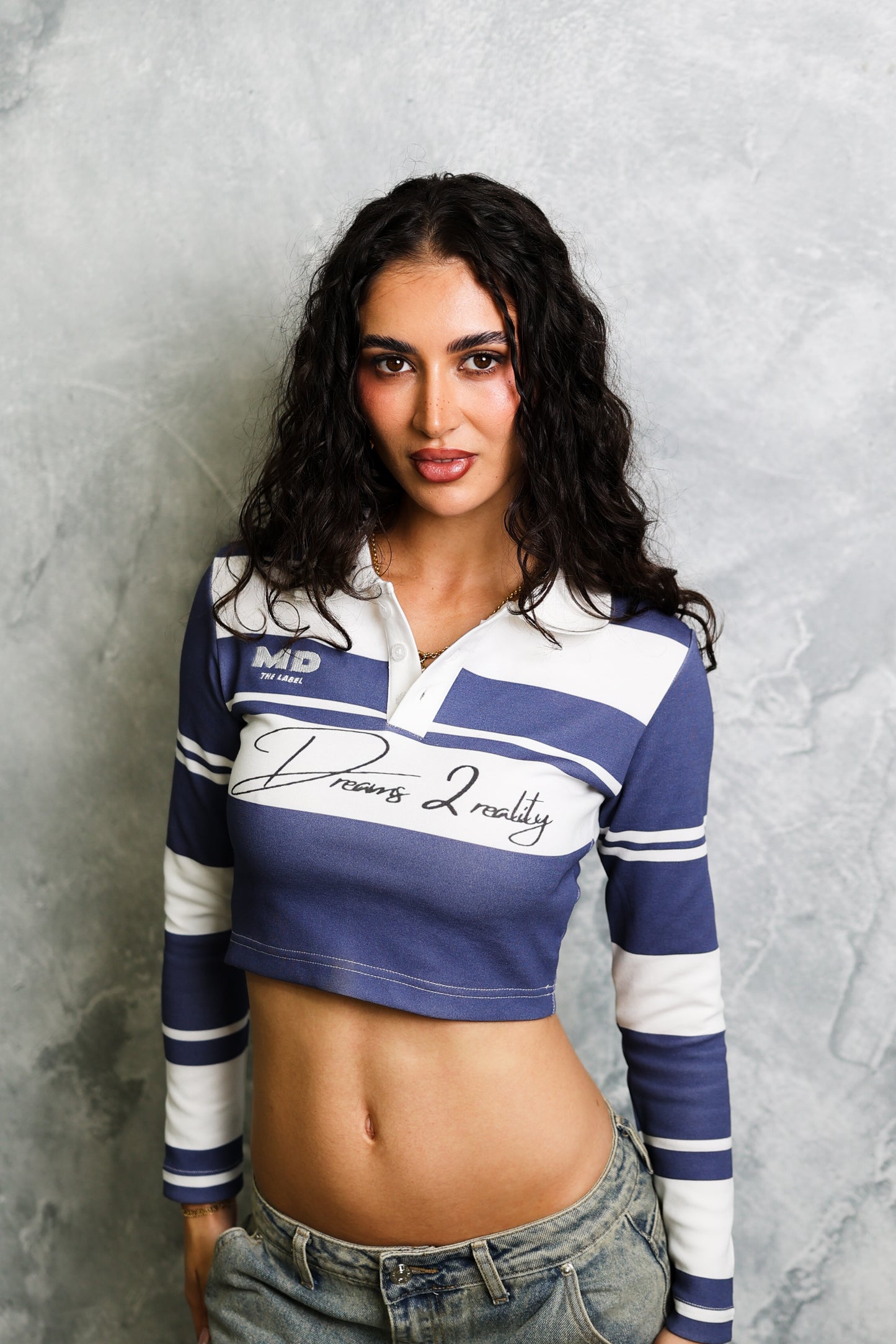 🟦 Le Rêve Crop — Bleu Nuit