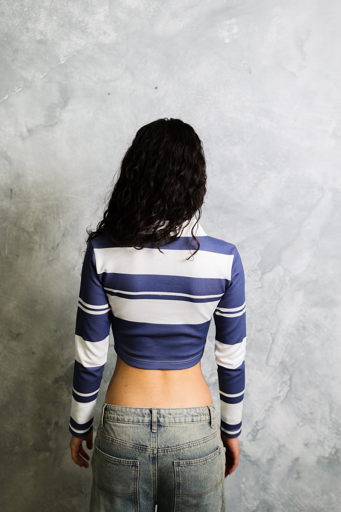 🟦 Le Rêve Crop — Bleu Nuit